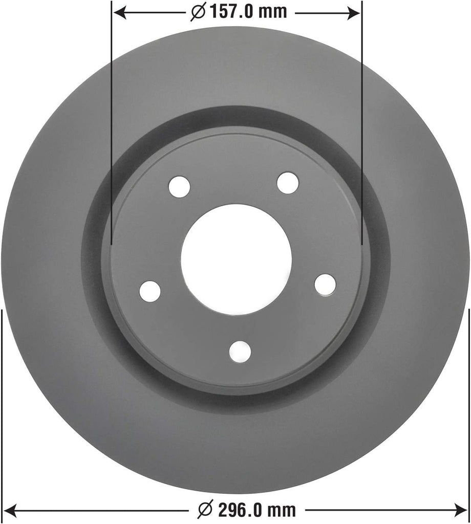 Front Brake Rotors & Ceramic Pads Kit for 07-11 Nissan Altima Goodyear PRK67805F