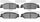 3000 Semi-Metallic Brake Pads 1311-0922-00-Rear Set for 2003-2007 Cadillac CTS, 2005-2008 Pontiac Grand Prix, 2005-2011 Cadillac STS