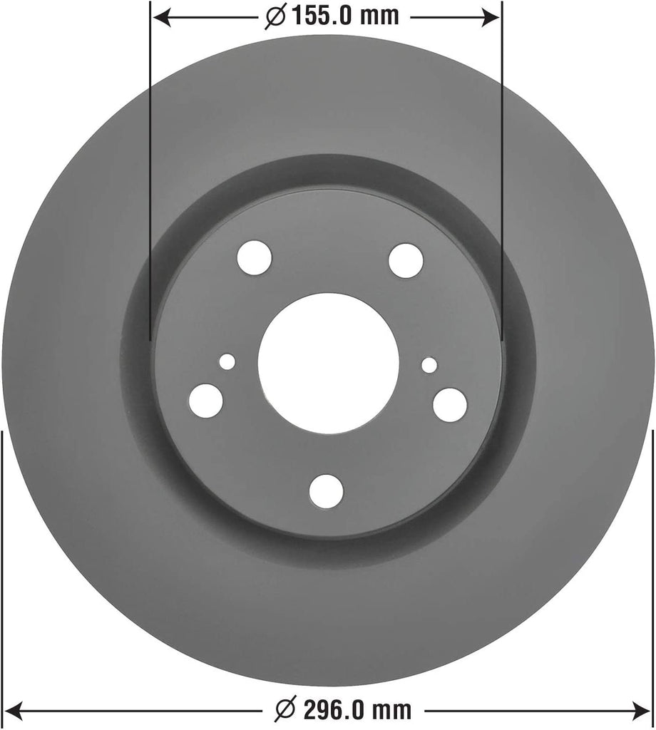Front Brake Rotors Ceramic Pads Kit for Toyota Scion Pontiac Goodyear PRK76848F