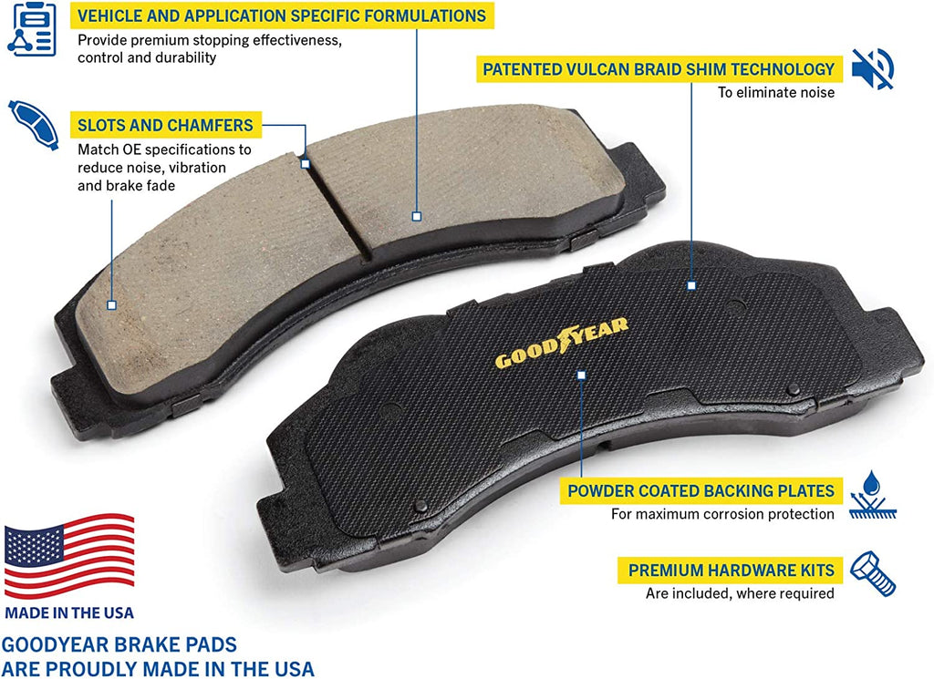 Front Brake Rotors Ceramic Pads for Ford Explorer Flex Taurus Lincoln MKT & More