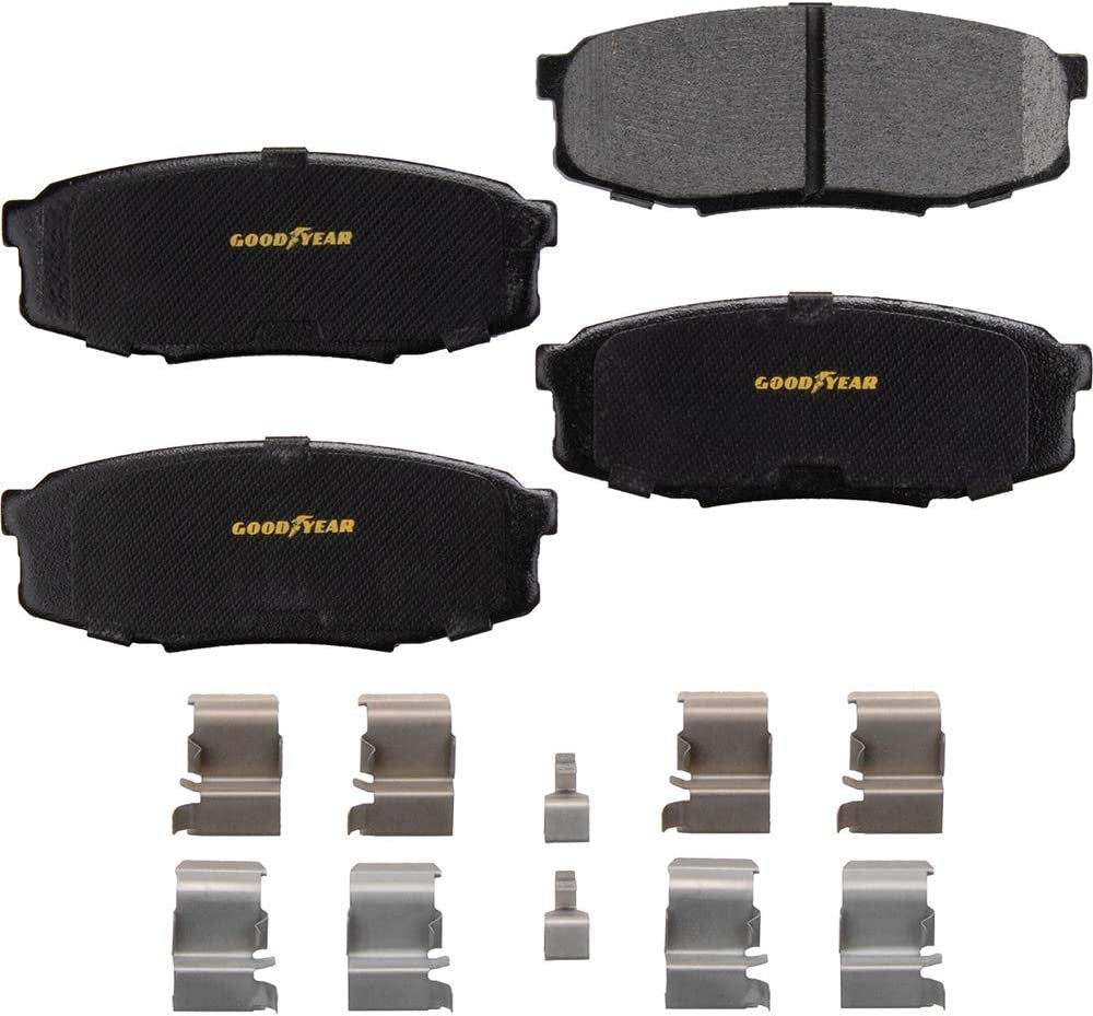 Brakes GYD1304 Truck & SUV Carbon Ceramic Rear Disc Brake Pads Set Vehicle Replacement Part for Lexus LX, Toyota Land Cruiser, Sequoia & More
