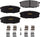 Brakes GYD1304 Truck & SUV Carbon Ceramic Rear Disc Brake Pads Set Vehicle Replacement Part for Lexus LX, Toyota Land Cruiser, Sequoia & More
