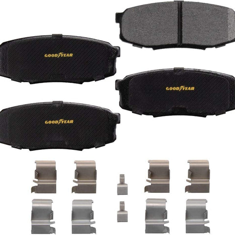 Brakes GYD1304 Truck & SUV Carbon Ceramic Rear Disc Brake Pads Set Vehicle Replacement Part for Lexus LX, Toyota Land Cruiser, Sequoia & More