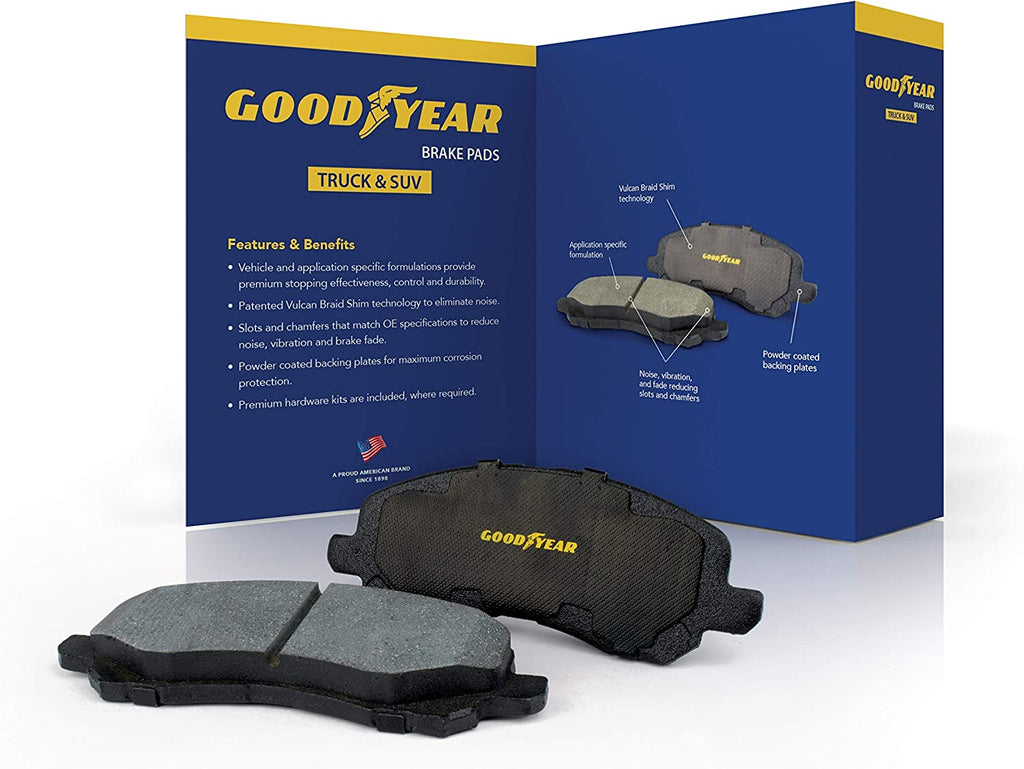 Front Brake Pads for 2013-2021 Ford F250 & F350 Super Duty Goodyear GYD1680