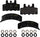 GYD369 Premium Carbon Ceramic Automotive Front Disc Brake Pads Set Replacement Part for Cadillac, Escalade, Blazer, Suburban, & More