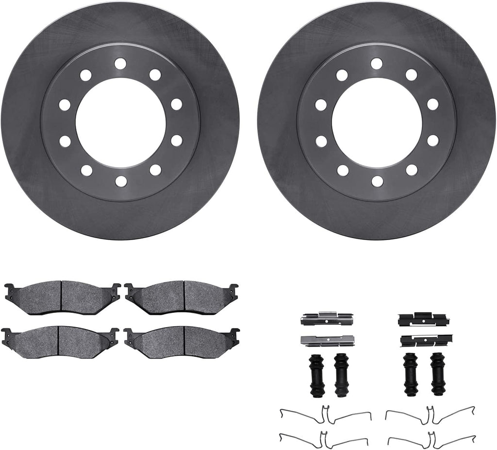 Front Brake Rotors with Heavy Duty Brake Pads Includes Hardware 6212-99594