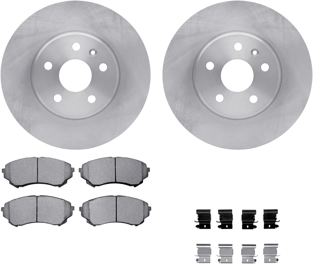 Front Brake Rotors with 5000 Advanced Brake Pads Includes Hardware 6512-46199