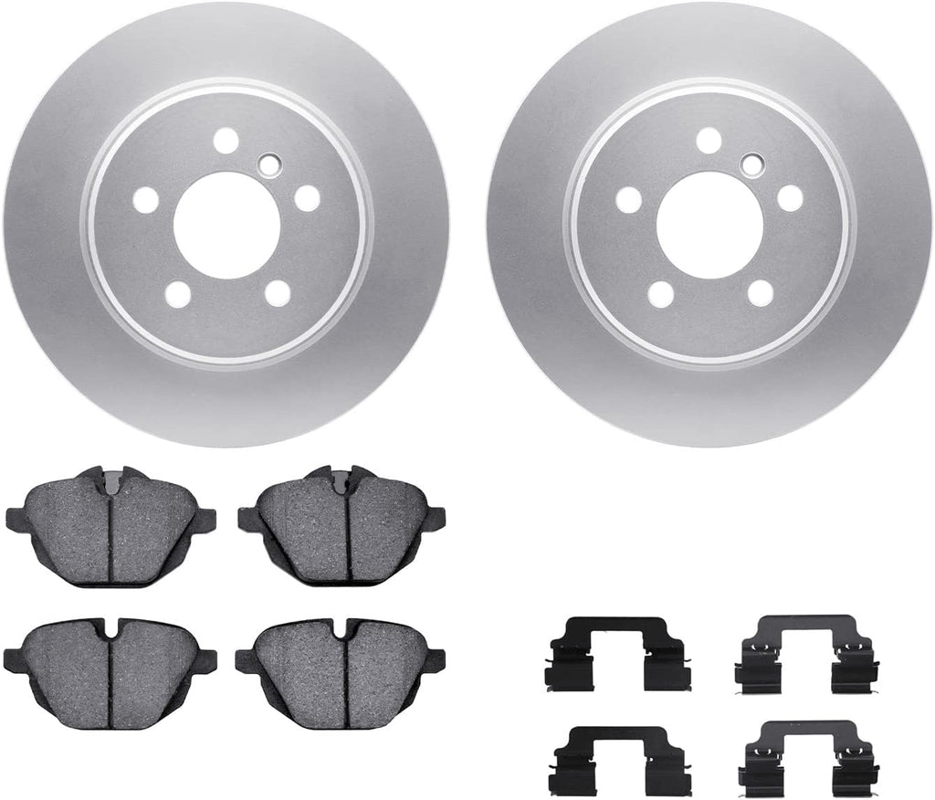 Rear Geospec Brake Rotors with 5000 Advanced Brake Pads Includes Hardware 4512-31236