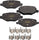 Rear Carbon Ceramic Brake Pads for Ford Explorer & More  GYD1612