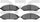 5000 Advanced Brake Pads - Ceramic 1551-1022-00-Front Set for 2004-2007 Ford Freestar, 2004-2007 Mercury Monterey