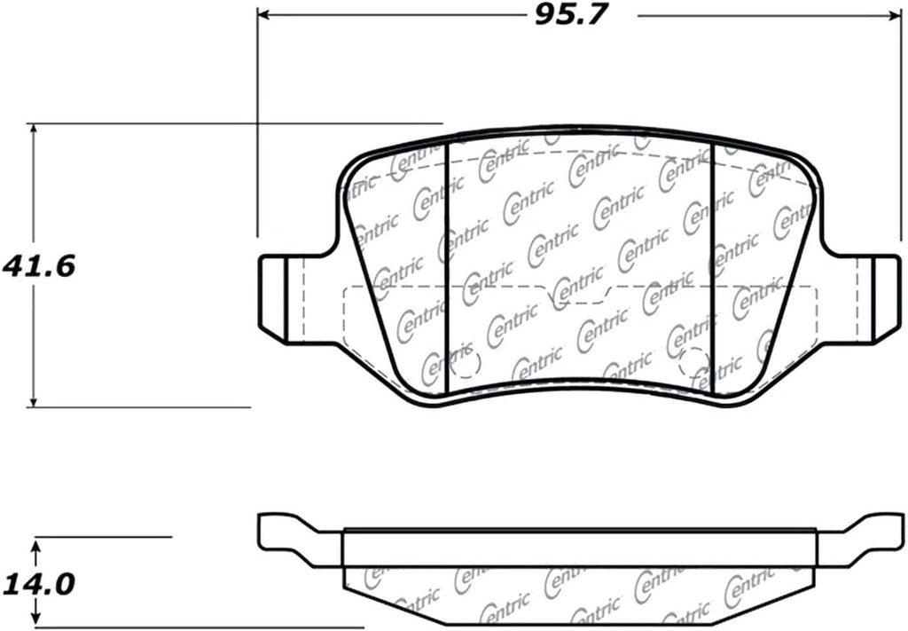 (104.13580) Posi Quiet Brake Pad, Metallic