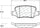 (104.13580) Posi Quiet Brake Pad, Metallic