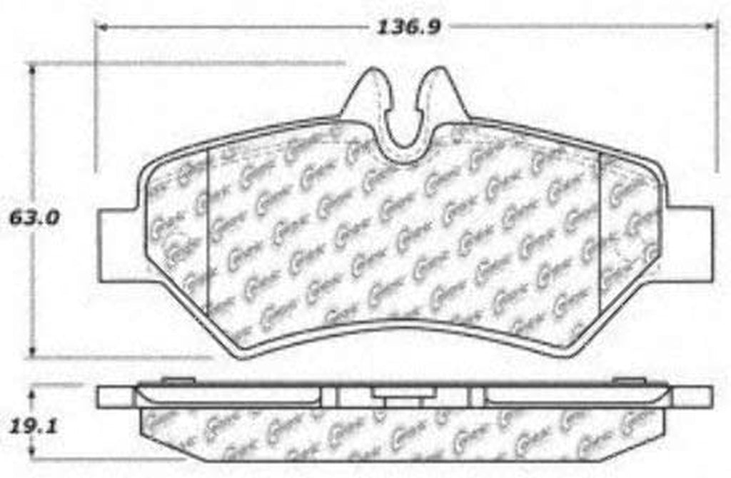 Posi-Quiet Metallic Brake Pad with Shims and Hardware- Preferred (Rear)