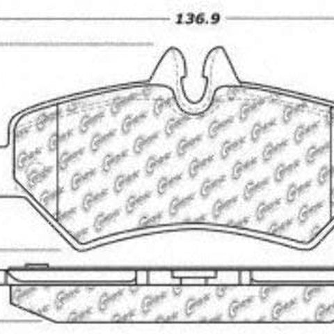 Posi-Quiet Metallic Brake Pad with Shims and Hardware- Preferred (Rear)
