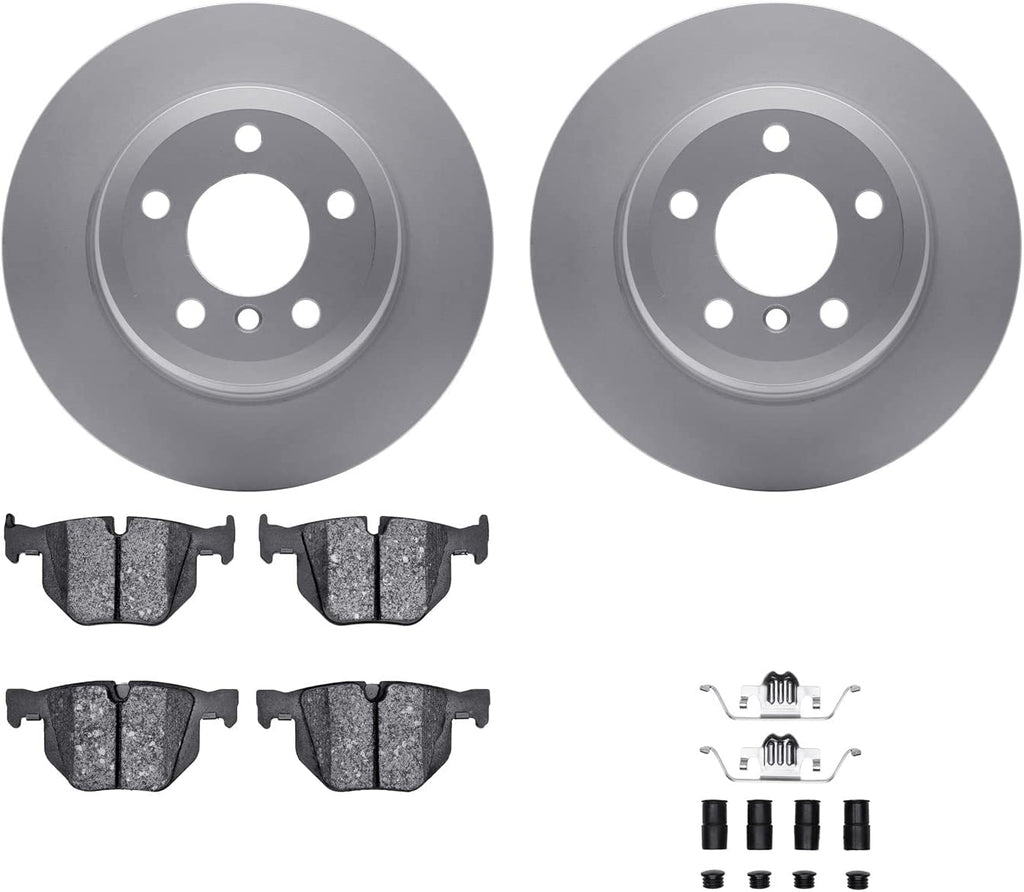 Rear Geospec Brake Rotors with 5000 Advanced Brake Pads Includes Hardware 4512-31280