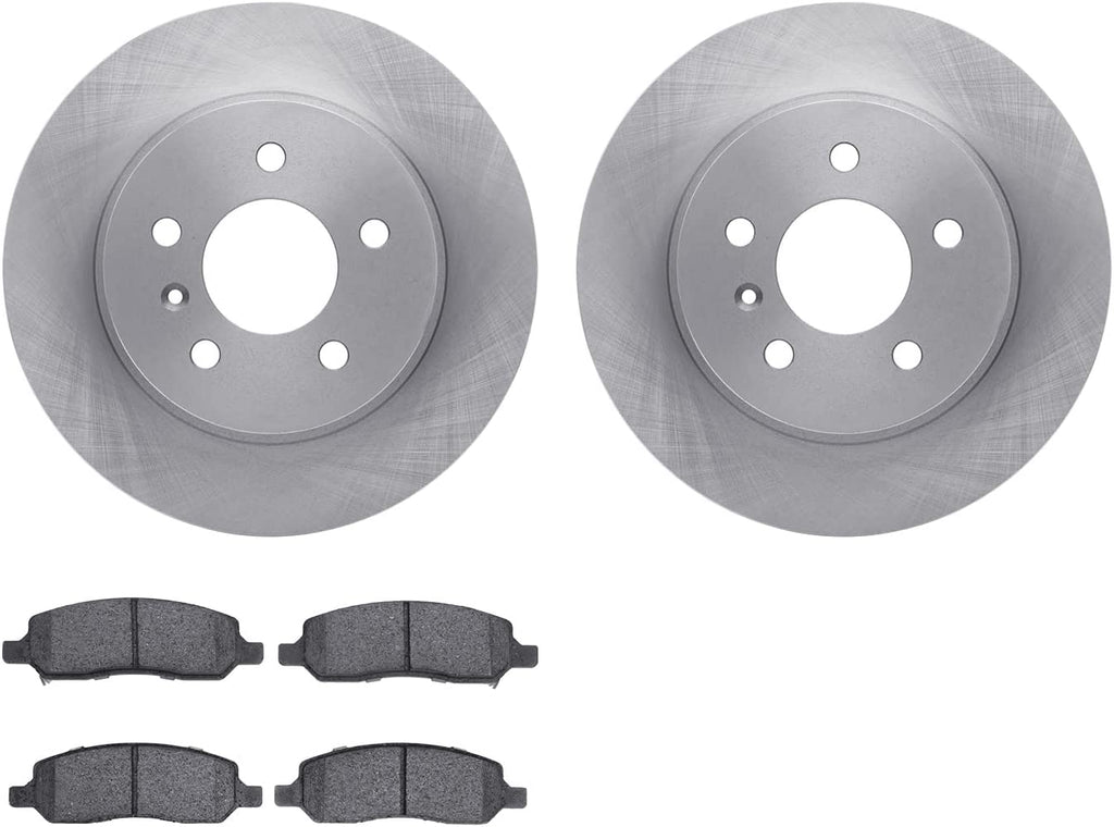 Rear Brake Rotors with 5000 Advanced Brake Pads 6502-45097