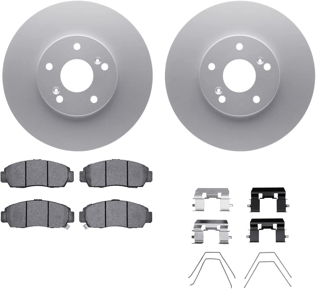 Front Geospec Brake Rotors with 5000 Advanced Brake Pads Includes Hardware 4512-59157